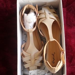 Tan sandals